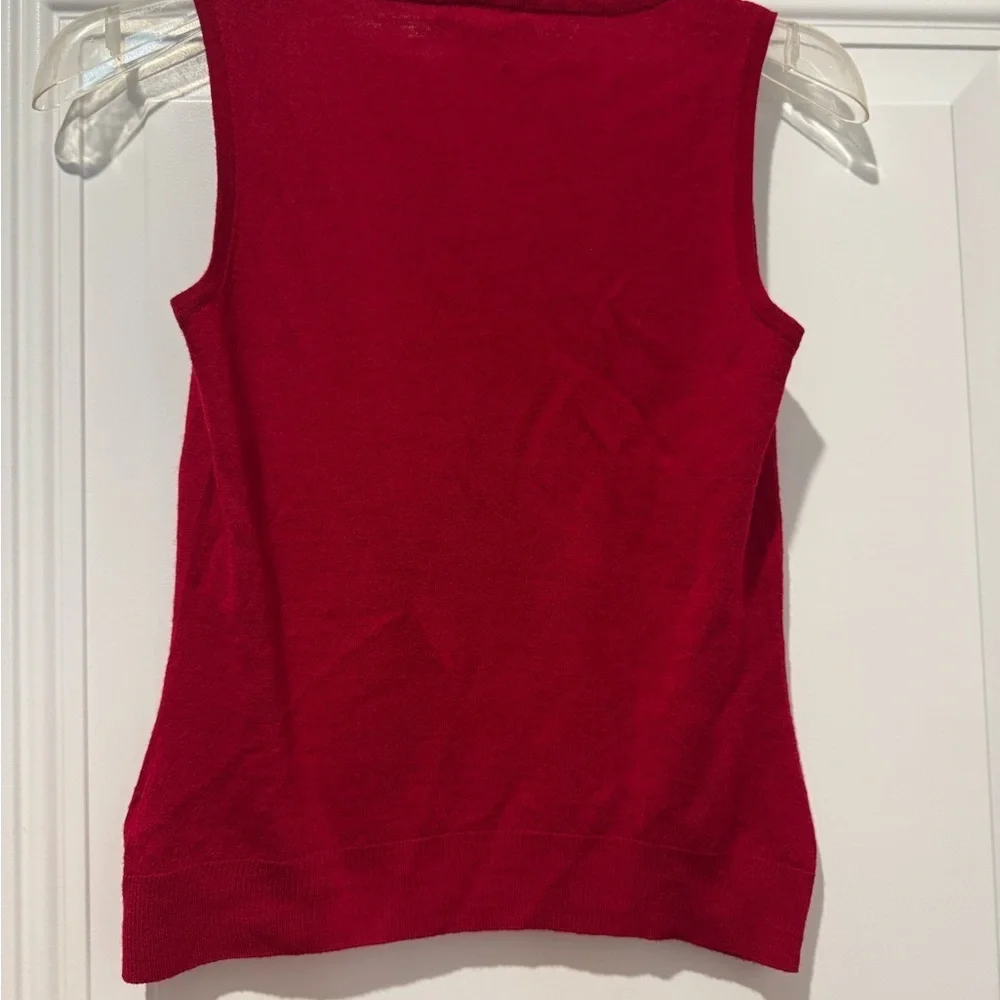 St. John Vibrant Red Tank Top - Picture 2 of 4